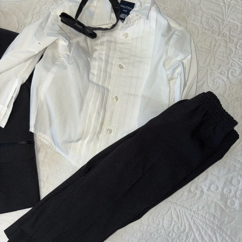 Nautica Black and White Kids Matching Set - Picture 3 of 3